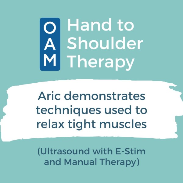 OAM Hand to Shoulder Therapy: Aric demonstrates techniques used to relax tight muscles